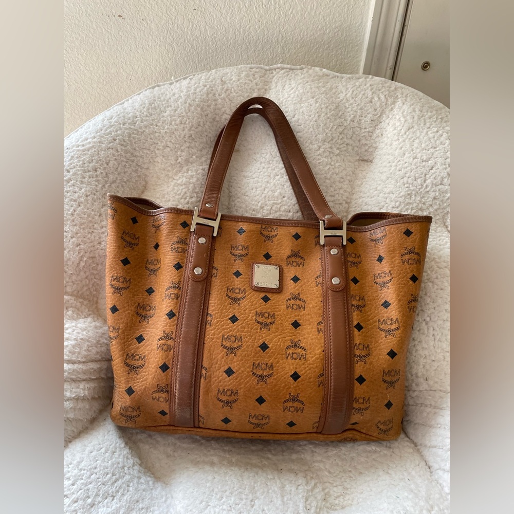 MCM Cognac tote bag